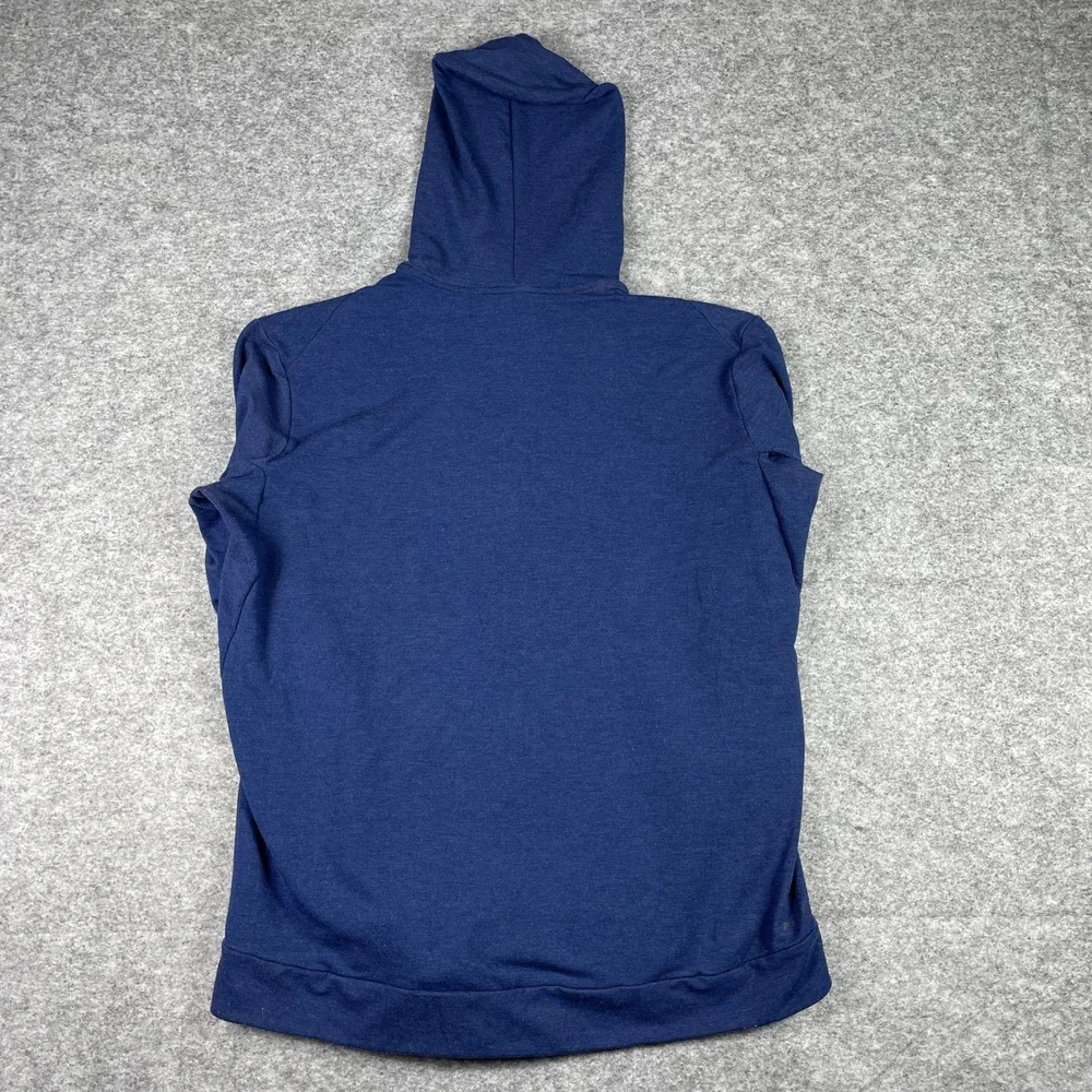 Nike Hoodie Mens XL Blue Rayon Dri-Fit Full Zip Training Sweatshirt 742210-429
